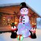 6Ft Christmas Inflatables Christmas Decorations Outdoor, Inflatable Snowman Penguin Blow up Yard Decorations with Rotating LED Lights for Indoor Outdoor Christmas Decorations Yard Garden Decor